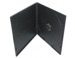 Бокс для диска РР 7мм (VCD,одиночная черная,полипропилен) глянцевая пленка