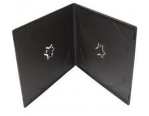 Бокс для диска РР 7мм (VCD, двойная черная,полипропилен) глянцевая пленка