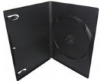Бокс для 1 DVD диска 7mm Black глянцевая пленка