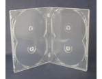 Бокс для 4 DVD дисков 14mm полупрозрачный трей, глянцевая пленка