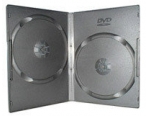 Бокс для 2 DVD дисков 7mm Black глянцевая пленка