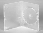 Бокс для 1 DVD диска 14mm полупрозрачный трей, глянцевая пленка